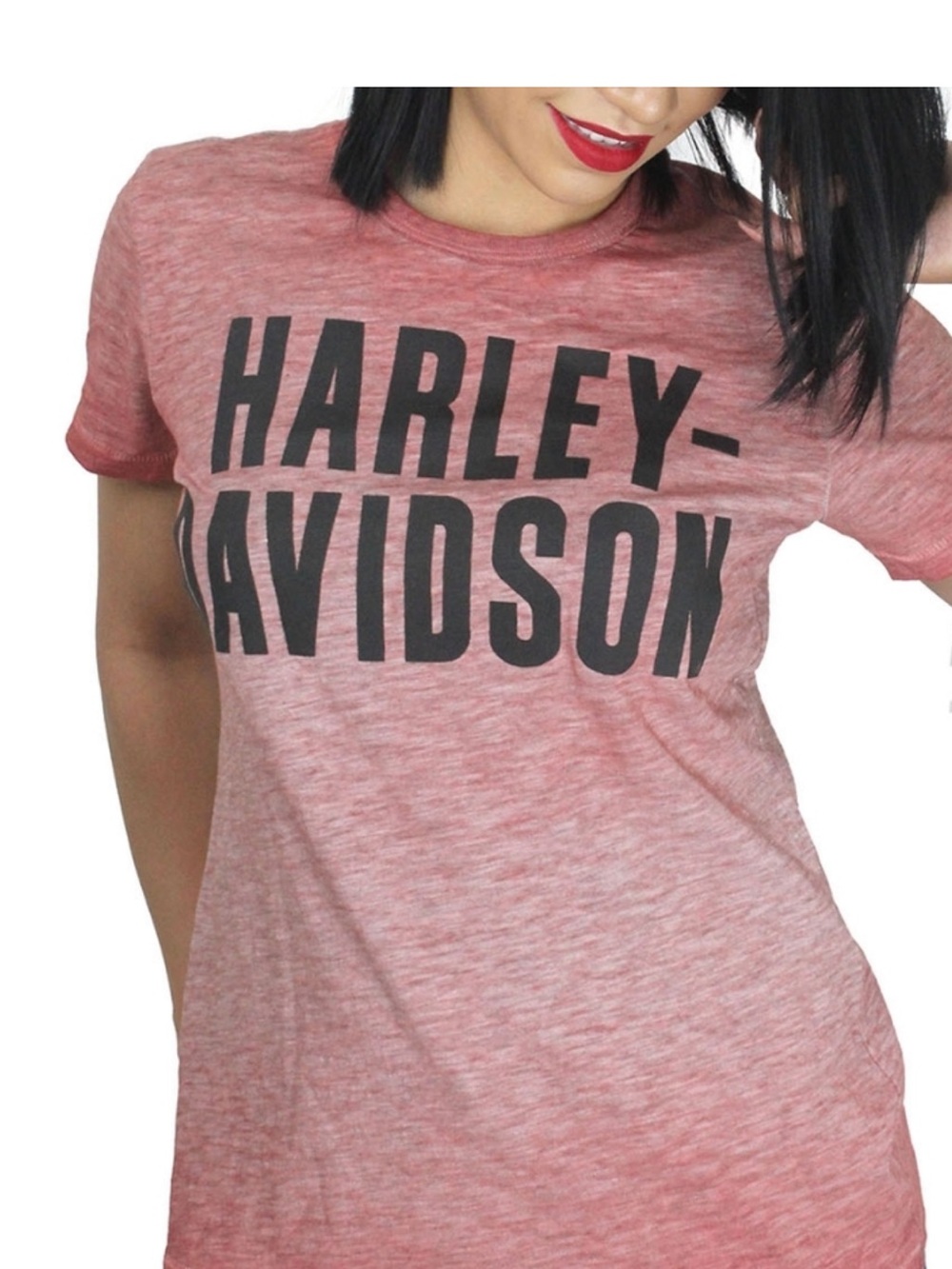 Harley Davidson Red short sleeve T shirt Sz S